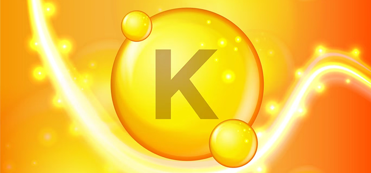 Vitamin K, a fat-soluble group of vitamins present in foods 